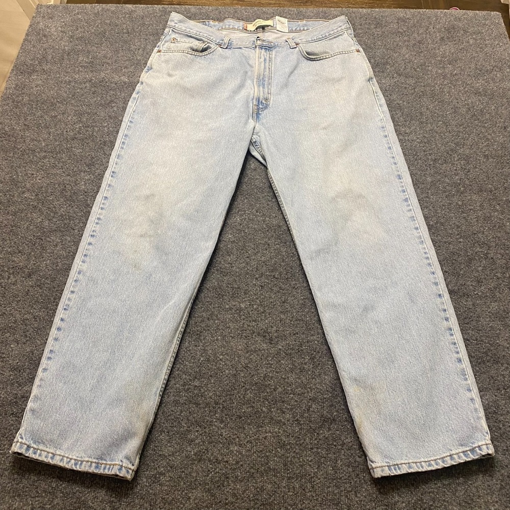 VTG Y2K Levis 550 Jeans Relaxed Fit Mens 38x30 Light Wash Skater Grunge Denim